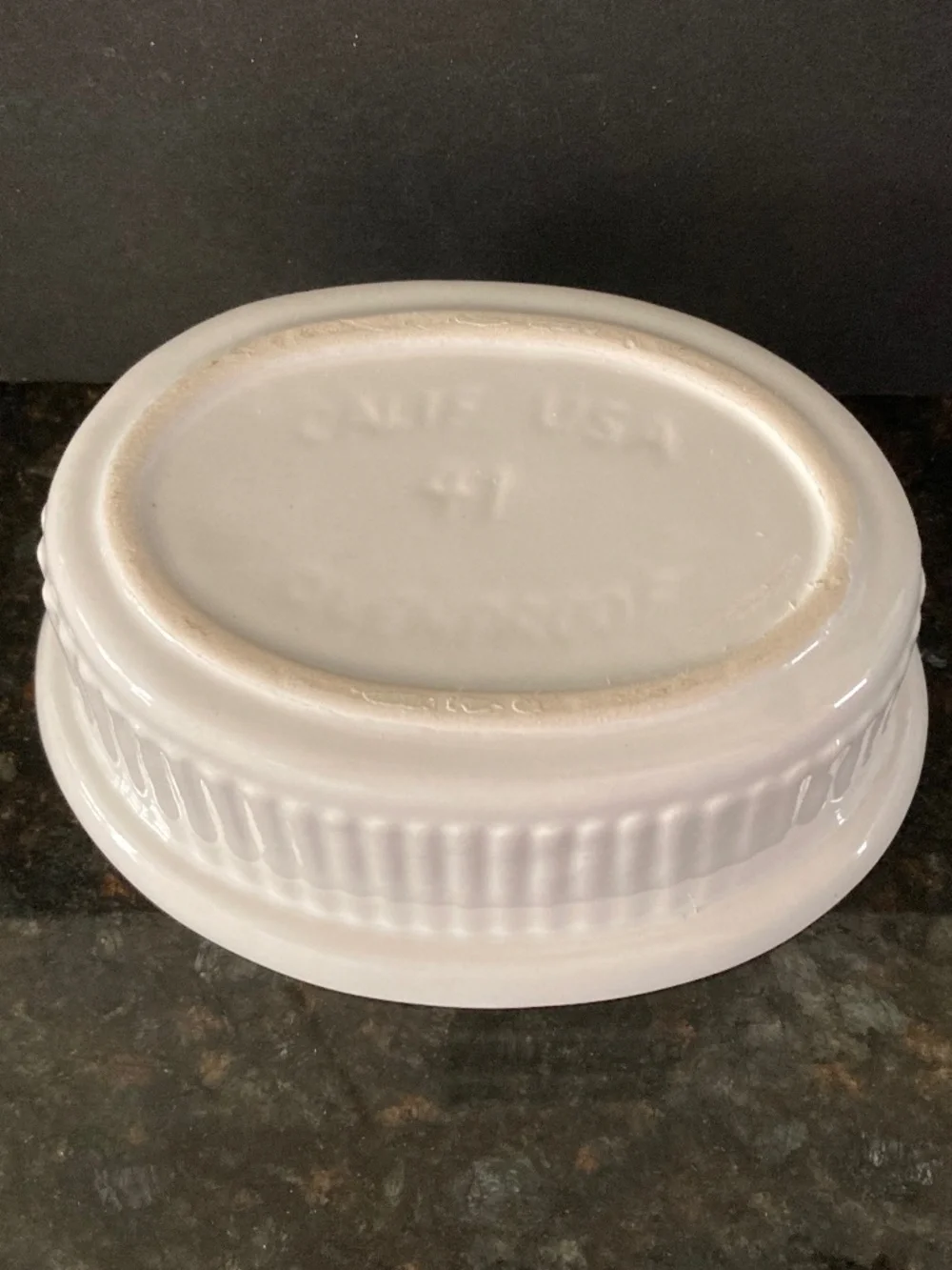 California Pottery White Rabbit Soup Tureen/Individual Size/2 Available/NEW!
